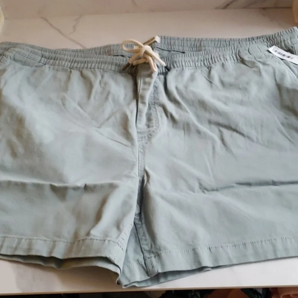 Goodthreads Men's Slim-Fit 5" Pull-on Comfort Stretch Canvas Short Green 3XL - Picture 4 of 9